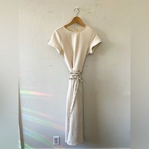 Roolee white midi jumpsuit, sz XS